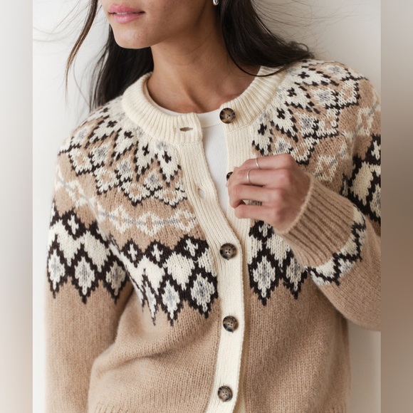 Marine Layer Fiorella Fairisle Cardigan NWOT - Picture 4 of 8